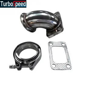 Clvk250ss Emusa T3-vb250 Gk 2.5 Inch V-band 90 Degree T3 Turbocharger Exhaust Adapter Flange Clamp Gasket