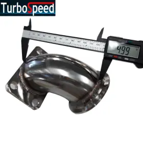 T3-vb250 Emusa Universal 2.5 Inch V-band 90 Degree Ss T3 Turbocharger Exhaust Adapter Flange
