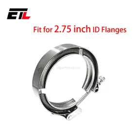 251104 Etl Performance 2.75ftft Diameter V Band Clamp Stainless Steel 304 For Turbo Downpipe Exhaust Pipe