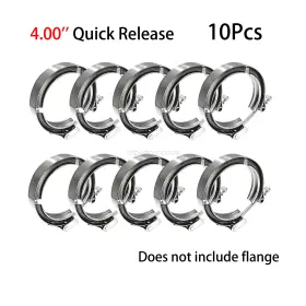 251107-10 Etl Performance 4.00ftft V Band Clamp Stainless Steel T304 For Turbo Downpipe Exhaust Pipe 10pcs