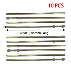 362005-10 Etl Performance 10pcs Straight Wire Double Headers Universal Exhaust Hanger 1/2ftft Mild Steel New