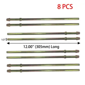 Etl Performance 362005-8 8pcs Straight Wire Double Headers Universal Exhaust Hanger 1/2ftft Mild Steel New