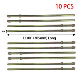 362006-10 Etl Performance 10pcs Double Headers Straight Wire Universal Exhaust Hanger 3/8ftft Mild Steel New