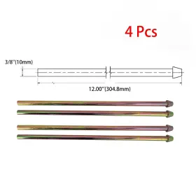362012-4 Etl Performance 4pcs Straight Wire Universal Exhaust Hanger 3/8ftft Zinc Plated Mild Steel
