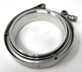 Es00210s4.0 Evil Energy V Band Clamp With Flange Male Female Stainless Steel 4.0 Inch