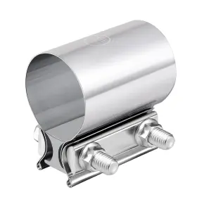 Es00424s2.25-2 Evil Energy 2.25 Inch Exhaust Clamp 2 1/4 Band Coupler For Pipes And Mufflers - 2pcs