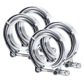 Es01353s2.5-4 Evil Energy V Band Clamp 2.5 4pcs Stainless Steel Flange Male Female