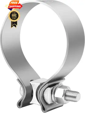 Ev01621s3.0 Evil Energy 3.0 Inch Exhaust Clamp Narrow Band Muffler Silver