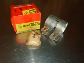 Xd-225 Exhaust Clamp New Nos Pipe Lap Butt Adapter 2-1/4 Inch To 2-3/8 Vintage
