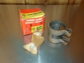 Xd-250 Exhaust Clamp New Nos Pipe Lap Butt Adapter 2-1/2 Inch To 2-5/8 Vintage