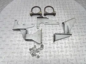 216085 Ferrari 2008 F430 Spider Gearbox Exhaust Mount Curved Bracket Hardware Lot