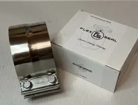 50tq-500s Flex Seal Preformed 5 Inch Band Clamp Stainless Exhaust