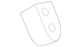 7a2z-5a262-a Ford New Oem 2006-2010 Explorer Exhaust Hanger Rubber Insulator