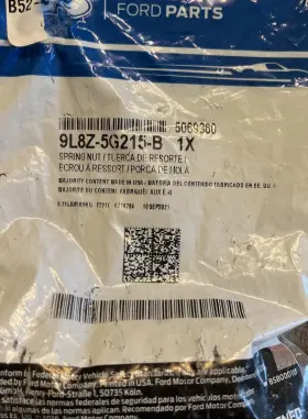 9l8z-5g215-b Ford Genuine Resonator With Pipe Lock Nut New Oem