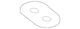 Av6z-5k291-a Ford Genuine Catalytic Converter Bracket