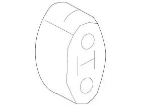 Cv6z-5a262-c Ford Genuine Rear Muffler Insulator