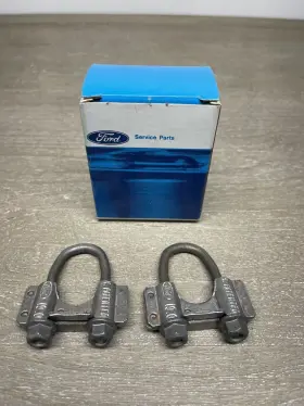 E0az-5a231-a Ford Eoaz-5a231-a Exhaust Air Tube 2 Clamp And Bolt New Oem Nib