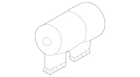 Eu2z-5k256-d Ford Genuine Center Pipe Clamp