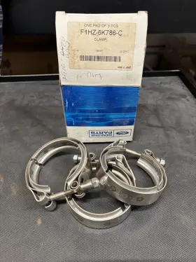 F1hz6k786c Ford Set Of 3 New Oem Charger Air Cooler Hose Clamp 1991-1998 Ln90