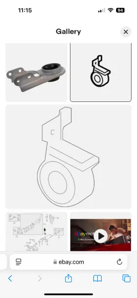 Hc3z-5260-c Ford Genuine Exhaust System Hanger Bracket