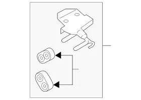 Hc3z-5a242-j Ford Genuine Rear Bracket