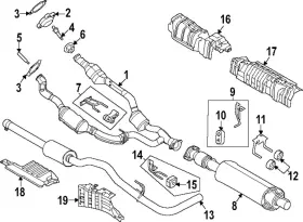 Lk4z-5260-a Ford Genuine Rear Hanger