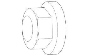 Ford N802641-s441 Genuine Muffler And Pipe Nut Qty 1
