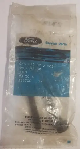 N804183-s2 Ford N804183s2 Oem Manifold Bolt 1986 - 92 Ranger Bronco Ii 2 Pack