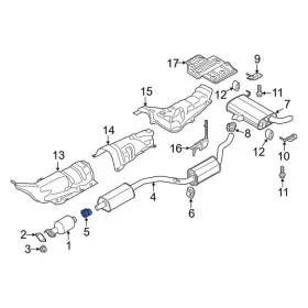 Nu2z-5k256-b Ford Genuine Clamp