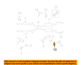 391188s441 Ford Oem 03-11 Crown Victoria Exhaust Components-inlet Pipe Nut