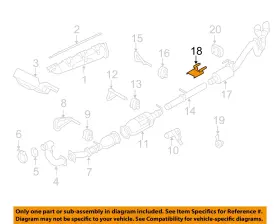 7c3z5259b Ford Oem 08-10 F-250 Super Duty Exhaust Components-muffler Bracket