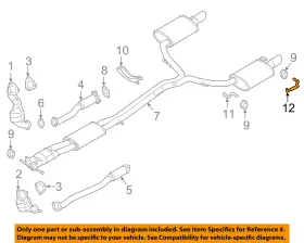 8a8z-5a205-a Ford Oem Oem-exhaust Bracket-rear Left 8a8z5a205a