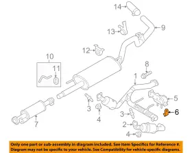 9l3z5a262a Ford Oem 09-23 Bronco Exhaust System System-hanger Insulator