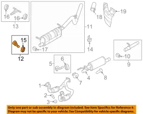 Bc3z5a242g Ford Oem 11-16 F-250 Super Duty-muffler Front Bracket