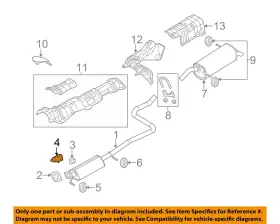 Be8z14a163ba Ford Oem 11-19 Fiesta Exhaust System Components-bracket