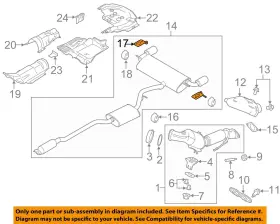 Ej7z5k291a Ford Oem 15-19 Mkc Exhaust System Components-rear Bracket
