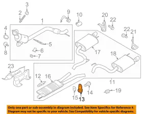 Fr3z5a242a Ford Oem 15-22 Mustang Exhaust Components-front Bracket