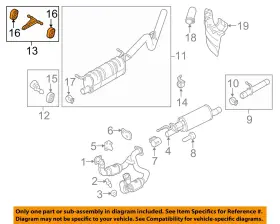 Hc3z5a246d Ford Oem 17-22 F-250 Super Duty-muffler Center Bracket