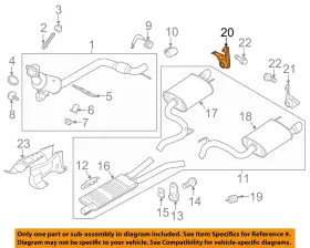 Jr3z5260a Ford Oem 15-23 Mustang Exhaust System Components-rear Bracket
