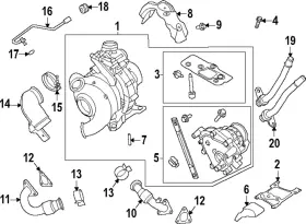 Pc3z-8287-c Ford Genuine Exhaust Pipe Clamp