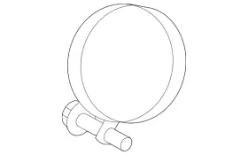Pz1z-5a215-c Ford Genuine Catalytic Converter Clamp