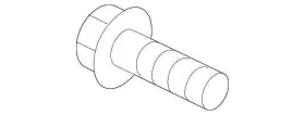 W500433-s442 Ford Outer Rail Bolt For 96-04 Mustang 11-19 Fiesta 18-22 Ecospor