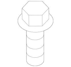 W505263-s439 Ford Genuine Carrier Assembly Screw W505263s439
