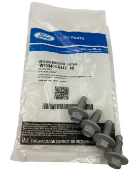 W703404-s442 Ford 4-pack Of Genuine Oem Exhaust Lower Bracket Bolts