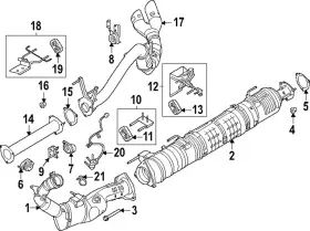 W721432-s900 Ford Genuine Catalytic Converter Bolt