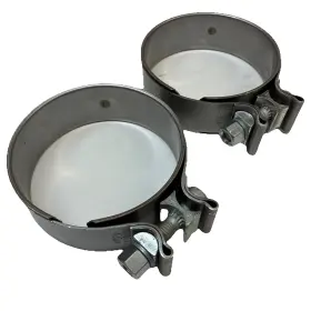 04-24345-000 Freightliner Lot Of 2 Exhaust Clamp 4 Inch Oem Accuseal Clamps