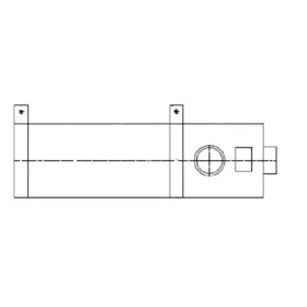 420625000 Freightliner Exhaust Muffler 1066.80 Mm Length For