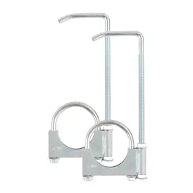 Mk0115 Gesexi Exhaust Clamp With Hanger Fit 2.25 Inch Pipe 2.25ftft Silver