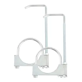 Mk0117 Gesexi Exhaust Clamp With Hanger Fit 3 Inch Pipe Universal 3ftft Silver