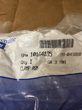 10164135 Gm Genuine Oem Clamp Assembly Nos